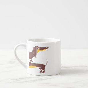 Tasse Expresso Drôle mignon dachshund pour parent chien long