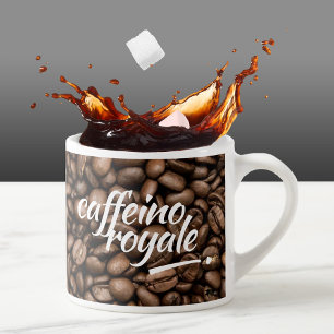 Tasse Expresso Drôle Witty Pun Caffeino Royale