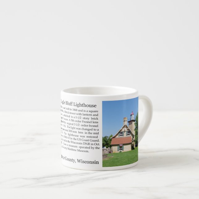 Tasse Expresso Eagle Bluff Lighthouse histoire espresso mule (Devant droit)