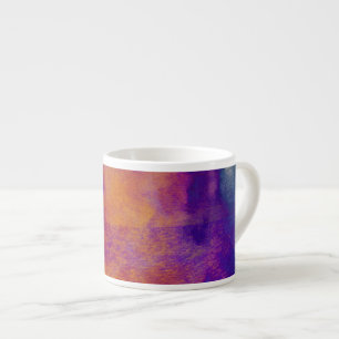 Tasse Expresso Eau couleur rouge jaune bleu violet art graphique