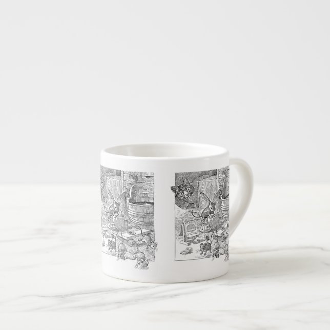 Tasse Expresso École de souris (Devant droit)
