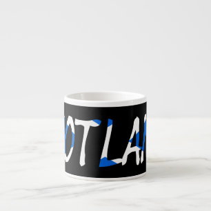 Tasse Expresso Ecosse sur le drapeau écossais