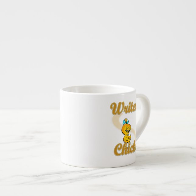 Tasse Expresso Écrivain Chick (Devant droit)