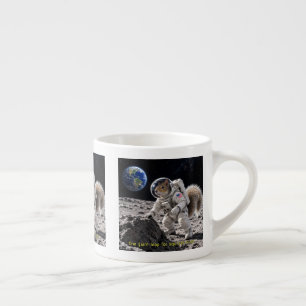 Tasse Expresso Écureuil dans l'espace