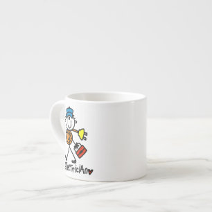 Tasse Expresso Électricien en bonhomme allumette
