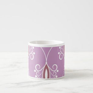 Tasse Expresso Élégance de la torsion : géométrique Vintage