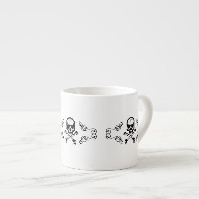 Tasse Expresso Élégant ensemble de thé gothique poison (Devant droit)