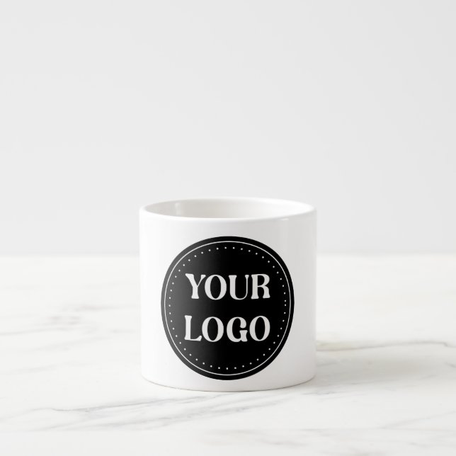 Tasse Expresso élégant, moderne, raffiné et éditable. (Devant)