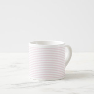Tasse Expresso Élégant rose et blanc