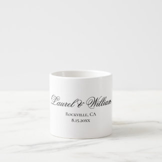 Tasse Expresso Élégante mariée de script et de la pièce Expresso