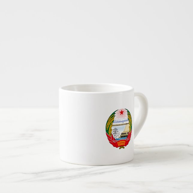 Tasse Expresso emblème nord-coréen (Devant droit)