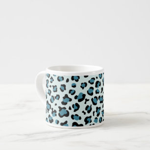 Tasse Expresso Empreinte de léopard, Spots de léopard, Leopard bl