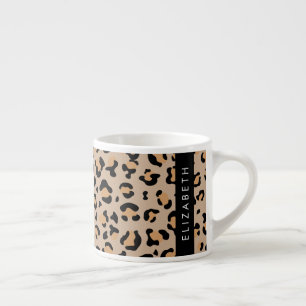 Tasse Expresso Empreinte de léopard, Spots, Leopard Brown, Votre