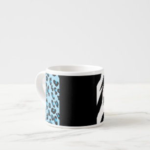 Tasse Expresso Empreinte de léopard, Zebra Print, Poster de anima