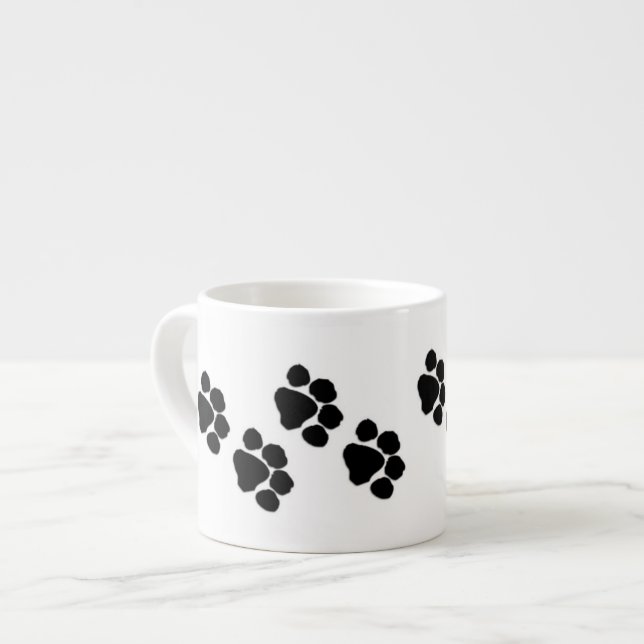 Tasse Expresso Empreintes de pattes animaux (Devant gauche)