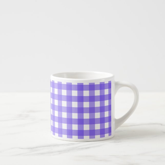 Tasse Expresso En vichy périphérique et blanc (Droite)