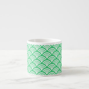 Tasse Expresso Énergie renouvelable Art Déco à arche en coquille 