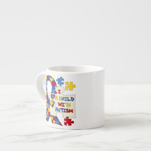Tasse Expresso Enfant avec le ruban de sensibilisation sur l'auti