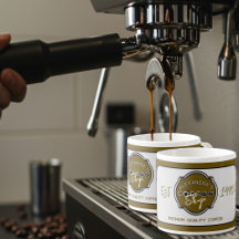 Enseigne de salon de café professionnelle avec log