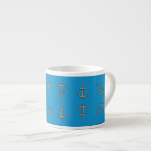 Tasse Expresso Ensemble d'Ancres pour bateaux à cartons