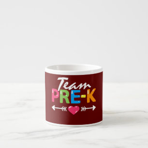Tasse Expresso Équipe Pré K Enseignant École Maternelle Élève Ret