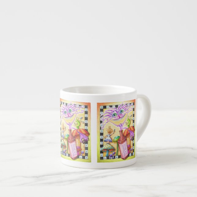 Tasse Expresso ESPRESSO & CHINA CUPS - Le CHAT WorCHESHIRE (Devant droit)