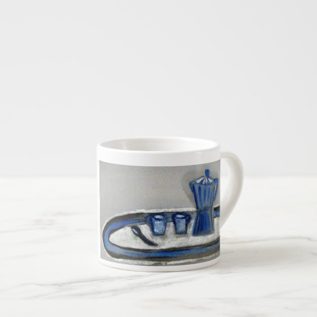 Tasse Expresso ...espresso de novembre...art de Jutta Gabriel... (Devant droit)