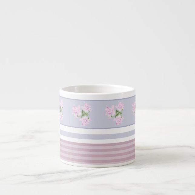 Tasse Expresso ethnique, rayé, patchwork (Devant)