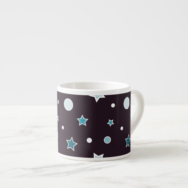Tasse Expresso Étoiles de Noël (Devant droit)