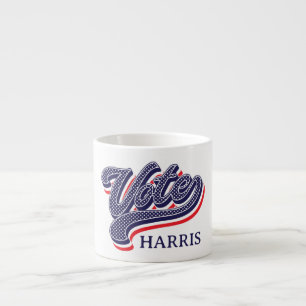 Tasse Expresso Étoiles et tripes électorales personnalisées