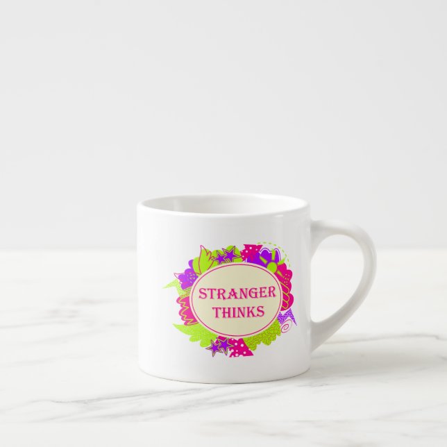 Tasse Expresso Étranger pense citation dans le style d'une émissi (Droite)