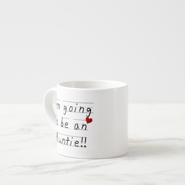 Tasse Expresso Être une petite fille Imprimer des t-shirts et des (Devant gauche)