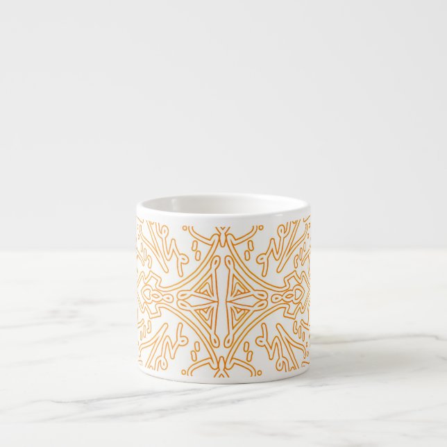 Tasse Expresso Étui pour téléphone / iPad en damas or éclipse sol (Devant)