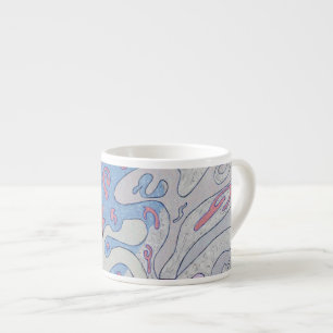 Tasse Expresso "Explosion dans l'espace" Art Abstrait