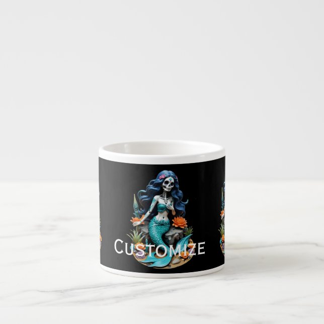 Tasse Expresso Faites comme si je suis une sirène morte Thunder_C (Devant)