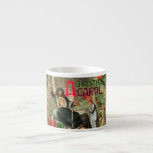 Tasse Expresso Fantôme de Noël Illustration actuelle Scrooge