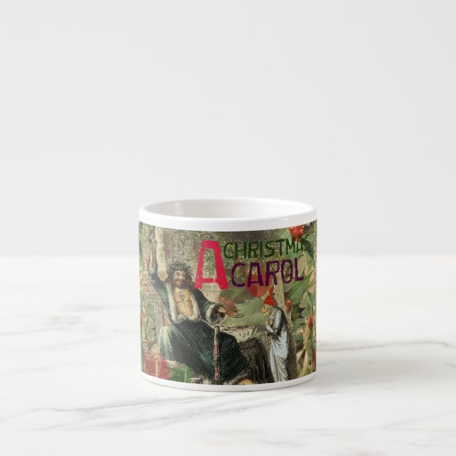 Tasse Expresso Fantôme de Noël Illustration actuelle Scrooge (Devant)