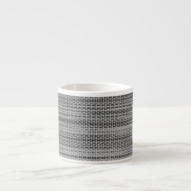 Tasse Expresso Faux Gray Fabric Espresso Cup Modern Design (Devant)
