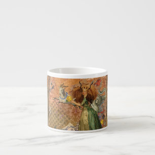 Tasse Expresso Femme Capricorne Chèvre Fantaisie Amusante