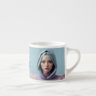 Tasse Expresso Femme d'art de sable faciale