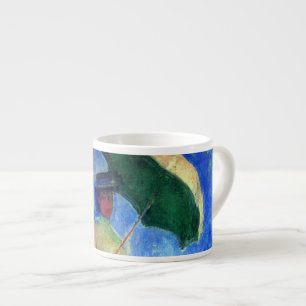 Tasse Expresso Femme Monet avec un parasol face droit