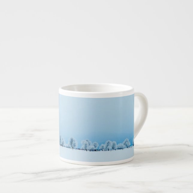 Tasse Expresso Ferme d'hiver (Devant droit)