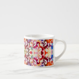 Tasse Expresso Feuilles botaniques abstraites