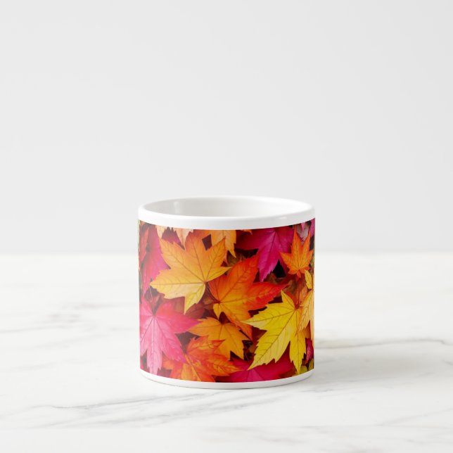 Tasse Expresso Feuilles d'automne  (Devant)