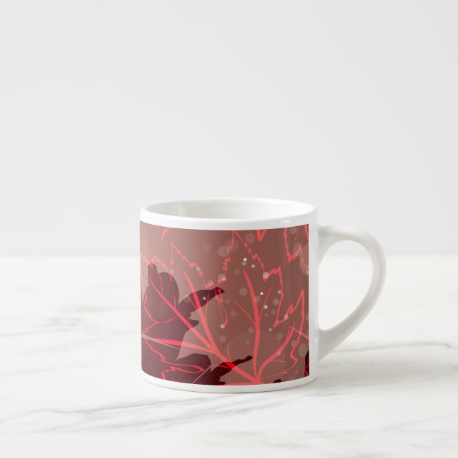 Tasse Expresso Feuilles Dorées 1 (Droite)