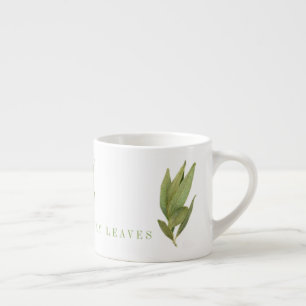 Tasse Expresso FEUILLES FRAÎCHES DE LAURIER Pot à expresso