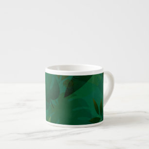Tasse Expresso Feuilles tropicales mystiques exotiques de la jung