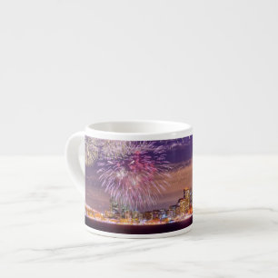 Tasse Expresso Feux d'artifice de nouvelle année de San Francisco