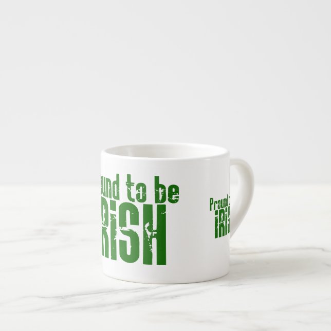 Tasse Expresso Fier d'être irlandais (Devant droit)