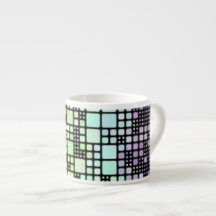Tasse Expresso Fierté Neurogenre Géométrique Groovy Funky Rétro